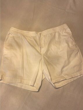 Men's White Izod Saltwater 7” Drawstring Casual Shorts XL